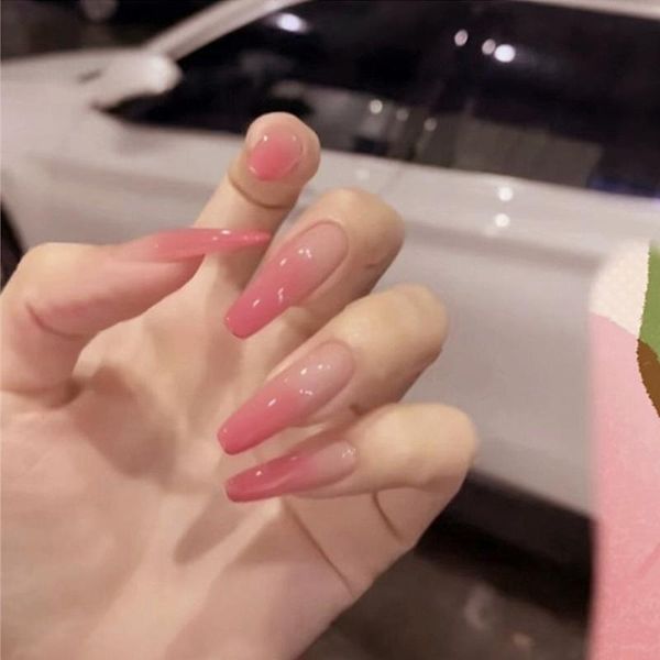 nail art kits 24pcs/box sakura gradient coffin false nails wearable ballerina artificial fake ull cover tips with press glue
nail art kits 24pcs/box sakura gradient coffin false nails wearable ballerina artificial fake ull cover tips with press glue