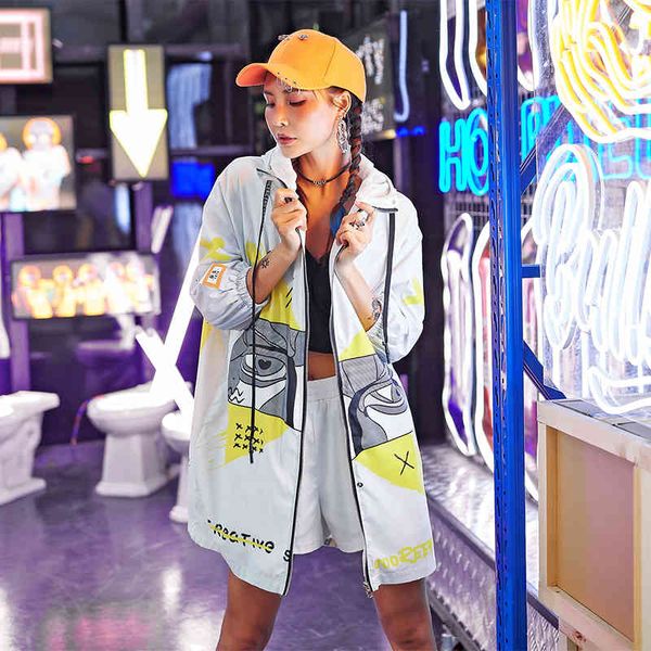wool tide track women's hip-hop clothes fall korean version long big shirt size thin sun jacket, Black
wool tide track women's hip-hop clothes fall korean version long big shirt size thin sun jacket, Black