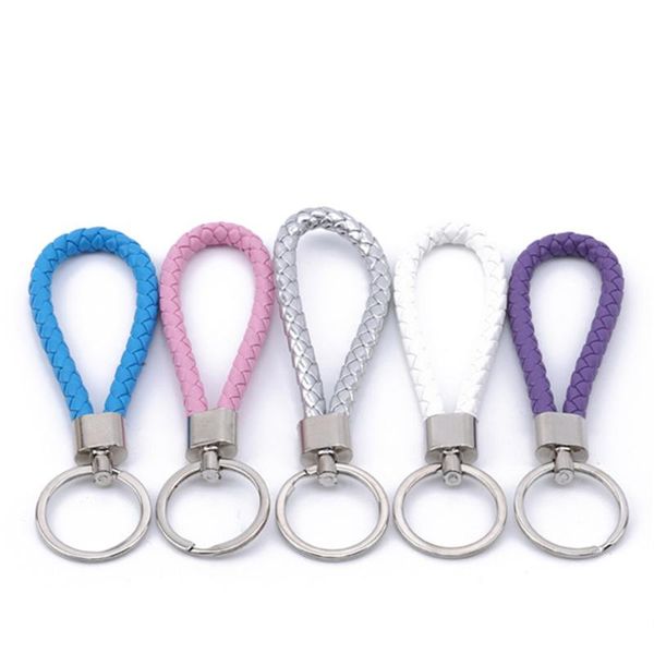 keychains car keyring hand-woven leather rope keychain key chain rings holder car-styling creative gift auto accessories, Silver
keychains car keyring hand-woven leather rope keychain key chain rings holder car-styling creative gift auto accessories, Silver