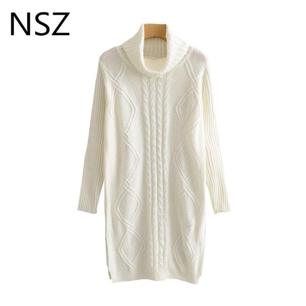 women's sweaters nsz women white long sweater turtleneck knitted pullovers sleeve dress knitwear pull femme jumper clothing, White;black
women's sweaters nsz women white long sweater turtleneck knitted pullovers sleeve dress knitwear pull femme jumper clothing, White;black
