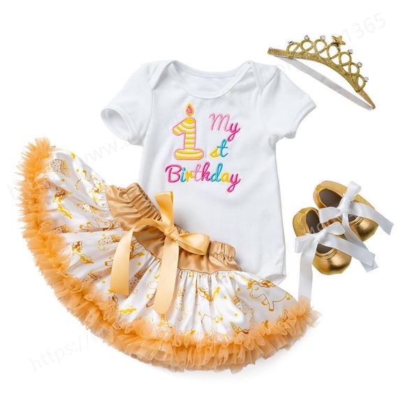 girl's dresses baby girls 1st birthday cake smash outfits set cotton romper bodysuit+tutu dress+flower headband princess skirt clothes, Red;yellow
girl's dresses baby girls 1st birthday cake smash outfits set cotton romper bodysuit+tutu dress+flower headband princess skirt clothes, Red;yellow