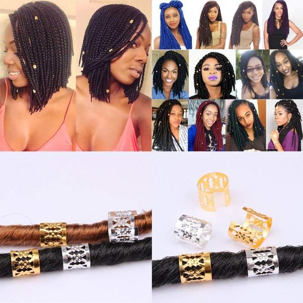 100pcs/bag 8x9mm hair dread braids gold silver micro lock tube beads adjustable cuffs clips for african accessories, Slivery;white
100pcs/bag 8x9mm hair dread braids gold silver micro lock tube beads adjustable cuffs clips for african accessories, Slivery;white