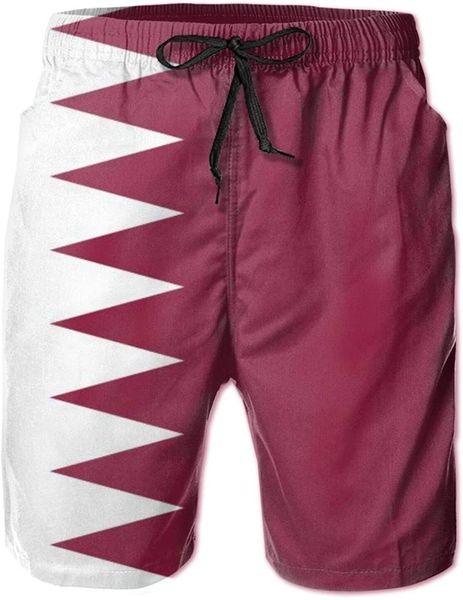 flag of qatar men's beach shorts, quick drying mesh lining swim swimsuits with pockets shorts, White;black 
flag of qatar men's beach shorts, quick drying mesh lining swim swimsuits with pockets shorts, White;black