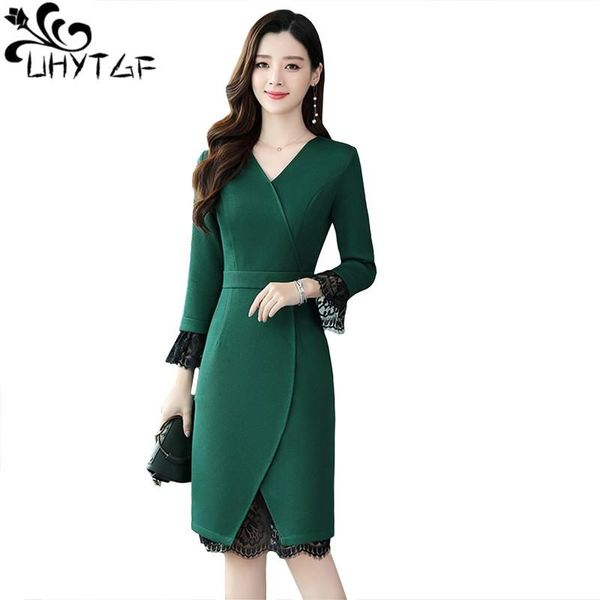 casual dresses uhytgf fashion spring autumn dress women long sleeve lace splice knitted pullover elegant vestido 437, Black;gray
casual dresses uhytgf fashion spring autumn dress women long sleeve lace splice knitted pullover elegant vestido 437, Black;gray