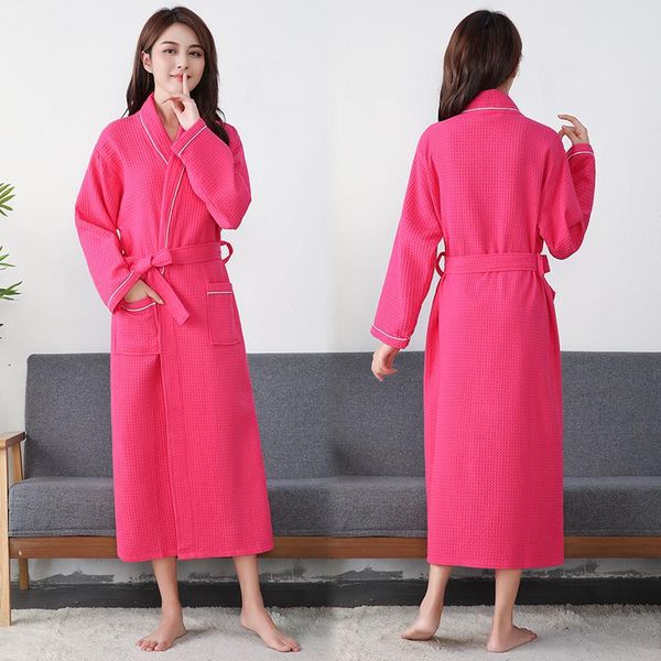 women's sleepwear fzslcyiyi 100% cotton waffle bathrobe men women couple nightgown el bathrobes plus size spring nightwear, Black;red
women's sleepwear fzslcyiyi 100% cotton waffle bathrobe men women couple nightgown el bathrobes plus size spring nightwear, Black;red