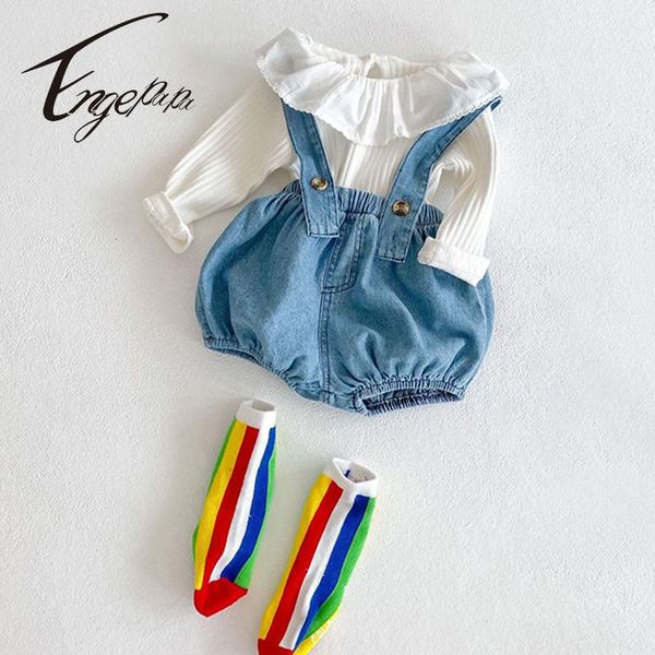 rompers engepapa spring autumn baby boy girl overall romper jumpsuit short pants infant jeans toddler clothing, Blue
rompers engepapa spring autumn baby boy girl overall romper jumpsuit short pants infant jeans toddler clothing, Blue