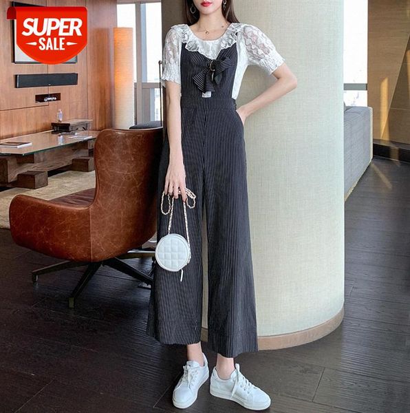 women's short striped casual bib pants korean style loose all-match wide-leg women #9o72, Black;gray
women's short striped casual bib pants korean style loose all-match wide-leg women #9o72, Black;gray