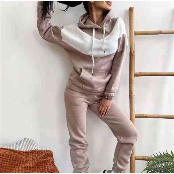 tracksuits women autumn long sleeve hoodie pullover sport long pants suit spring ladies casual patchwork homewear suits, Gray
tracksuits women autumn long sleeve hoodie pullover sport long pants suit spring ladies casual patchwork homewear suits, Gray