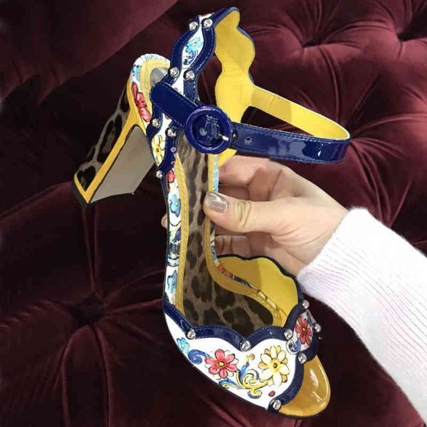 sandals yellow leopard flower printing open toe high heel curved leather studed designer shoes women 6l8x, Black
sandals yellow leopard flower printing open toe high heel curved leather studed designer shoes women 6l8x, Black