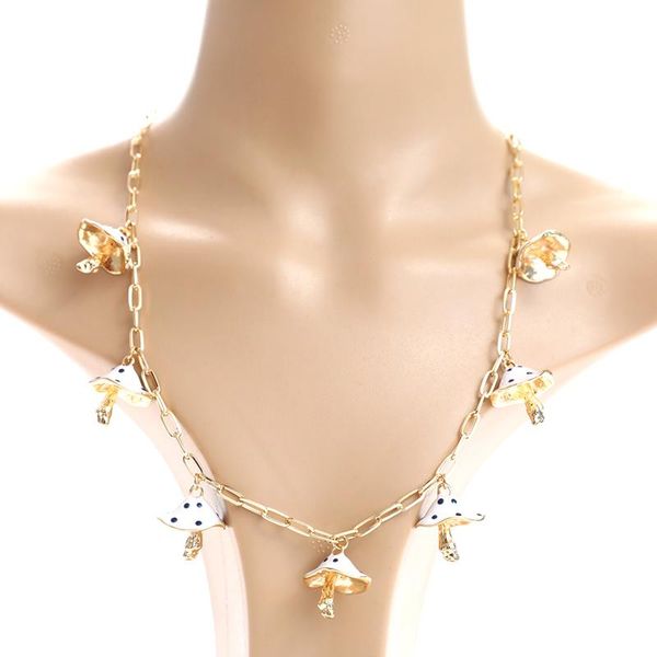 chains lost lady cute mushroom pendants necklaces ball link chain sweet necklace for women girls design female jewelry party, Silver
chains lost lady cute mushroom pendants necklaces ball link chain sweet necklace for women girls design female jewelry party, Silver