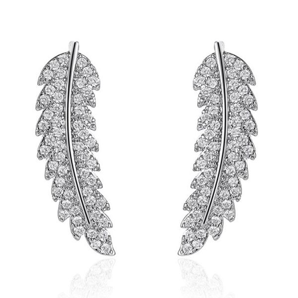 dangle & chandelier classic earrings, versatile leaf simple personality, micro inlaid zircon earrings wholesale, Silver
dangle & chandelier classic earrings, versatile leaf simple personality, micro inlaid zircon earrings wholesale, Silver