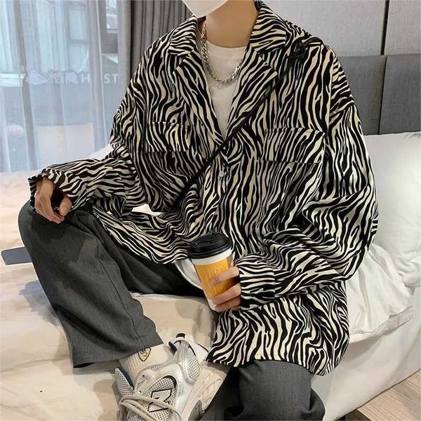 men's jackets spring tide brand zebra pattern long-sleeve shirt for men trendy handsome retro streetwear casual fashion couple jacket, Black;brown
men's jackets spring tide brand zebra pattern long-sleeve shirt for men trendy handsome retro streetwear casual fashion couple jacket, Black;brown
