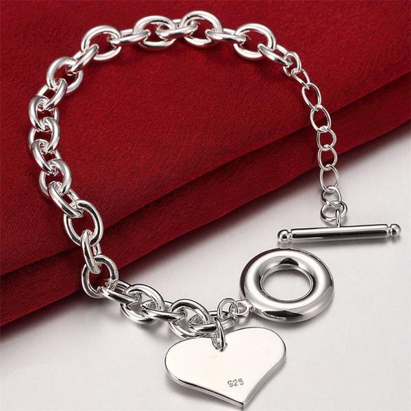 charm bracelets 925 silver fashion jewelries lucky cuff love heart chain bangle women ladies girls jewelry gift, Golden;silver
charm bracelets 925 silver fashion jewelries lucky cuff love heart chain bangle women ladies girls jewelry gift, Golden;silver