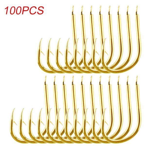erchang 100pcs fishing hook size 3-12# sharped forged hooks high stainless steel carp fish quality gold color
erchang 100pcs fishing hook size 3-12# sharped forged hooks high stainless steel carp fish quality gold color