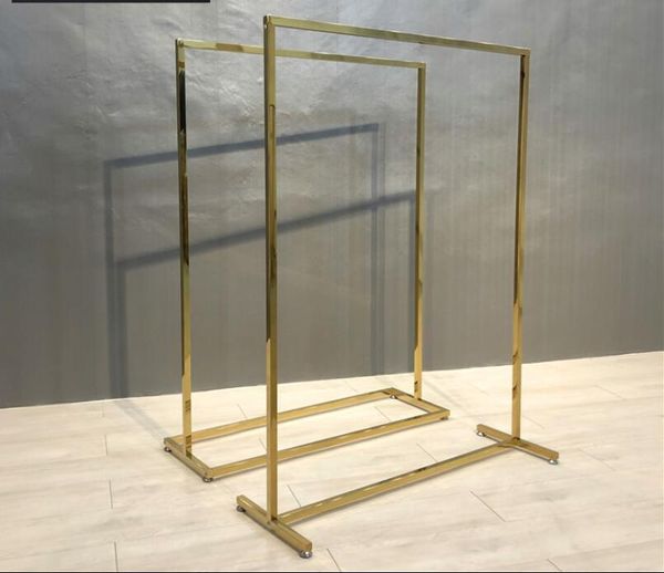 hangers & racks clothing store floor hanger titanium gold square tube display rack women's island
hangers & racks clothing store floor hanger titanium gold square tube display rack women's island