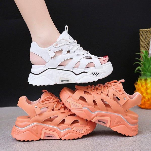 summer chunky sandals women 2021 breathable open toe leather platform fashion hollow out sport shoes ladies footwear, Black
summer chunky sandals women 2021 breathable open toe leather platform fashion hollow out sport shoes ladies footwear, Black