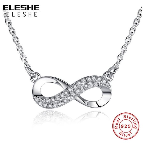 ine Jewelry Necklaces ELESHE 925 Sterling Silver Crystal Infinity Pendant Necklace 8 Figure Forever Link Chain Necklace for Woman Fashion...
ine Jewelry Necklaces ELESHE 925 Sterling Silver Crystal Infinity Pendant Necklace 8 Figure Forever Link Chain Necklace for Woman Fashion...