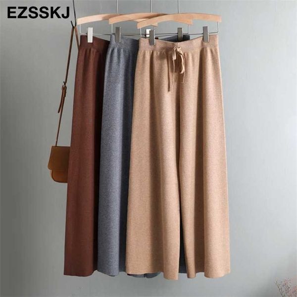 autumn winter thick casual straight pants women female drawstring loose knitted wide leg pants casual trousers 211112, Black;white
autumn winter thick casual straight pants women female drawstring loose knitted wide leg pants casual trousers 211112, Black;white