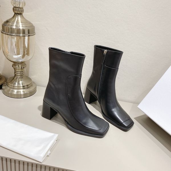 latest women brand ankle boots chunky heel platform shoes real genuine leather ladies square toe short boot zipper style autumn, Black
latest women brand ankle boots chunky heel platform shoes real genuine leather ladies square toe short boot zipper style autumn, Black