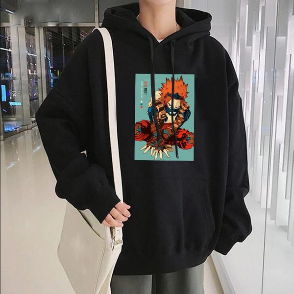 men's hoodies & sweatshirts harajuku japan anime my hero academia eijiro kirishima print men long sleeve oversized winter fashion hoode, Black
men's hoodies & sweatshirts harajuku japan anime my hero academia eijiro kirishima print men long sleeve oversized winter fashion hoode, Black