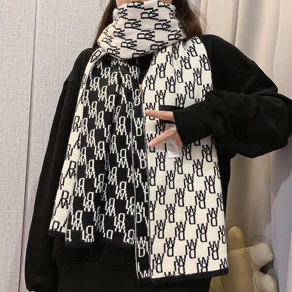 women wool scarf autumn and winter thick warm double-sided knitted gift windproof scarves letter, Blue;gray
women wool scarf autumn and winter thick warm double-sided knitted gift windproof scarves letter, Blue;gray