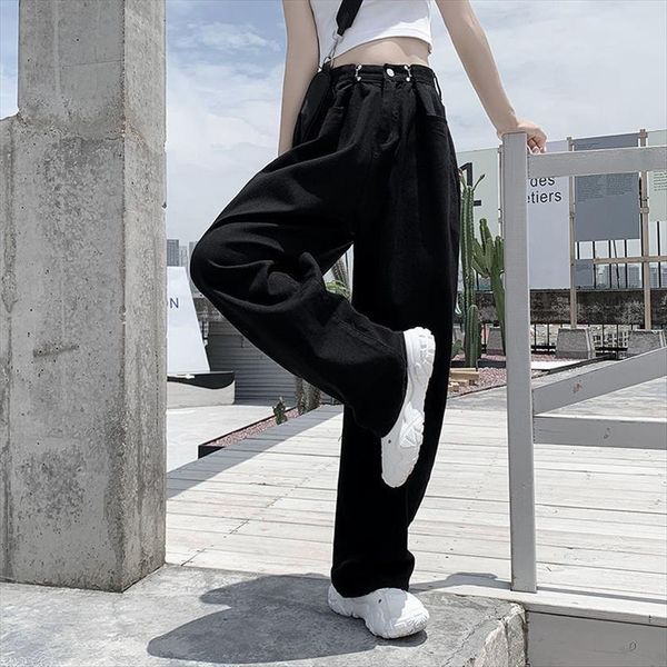 wide leg pants summer fashion womens jean fall chic high waist teens streetwear ins trendy harajuku trouser, Blue
wide leg pants summer fashion womens jean fall chic high waist teens streetwear ins trendy harajuku trouser, Blue