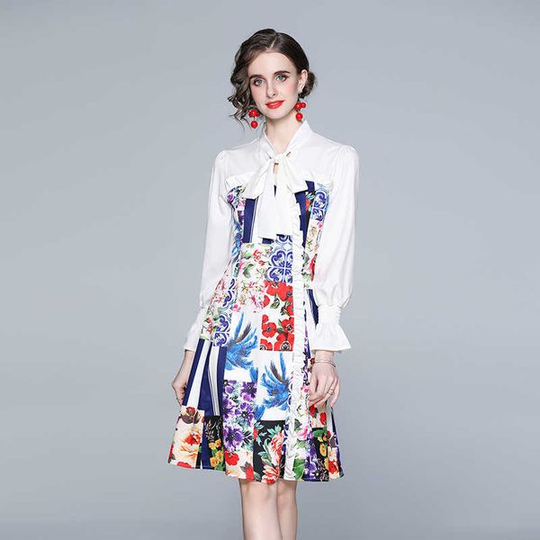 women spring designer elegant long sleeve dress slim office lady casual party robe ladies vintage floral print dresses 210525, Black;gray
women spring designer elegant long sleeve dress slim office lady casual party robe ladies vintage floral print dresses 210525, Black;gray
