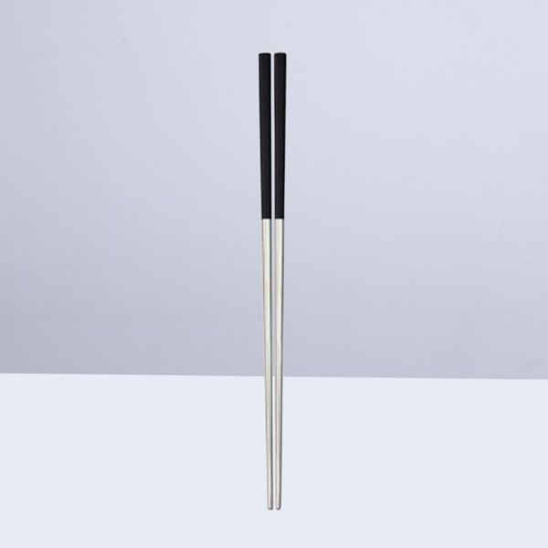 chopsticks a pair of 23cm stainless steel plating ultra lightweight square anti-slip (black and silver)
chopsticks a pair of 23cm stainless steel plating ultra lightweight square anti-slip (black and silver)