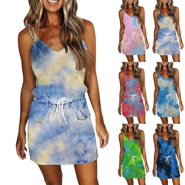 casual dresses women tie-dye dress v-neck sleeveless loose strap pocket mini suspender summer 2021 elegant robe, Black;gray
casual dresses women tie-dye dress v-neck sleeveless loose strap pocket mini suspender summer 2021 elegant robe, Black;gray