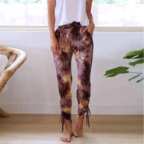 autumn pencil pants women fashion shrinkage drawstring pockets elastic waist slim trousers casual tie dye print cargo pant femme 210412, Black;white
autumn pencil pants women fashion shrinkage drawstring pockets elastic waist slim trousers casual tie dye print cargo pant femme 210412, Black;white