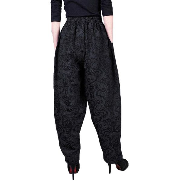 women's harem pants 2021 autumn winter trousers loose jacquard cotton linen padded wide leg black casual trouser & capris, Black;white
women's harem pants 2021 autumn winter trousers loose jacquard cotton linen padded wide leg black casual trouser & capris, Black;white