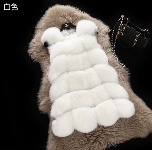 women's fur & faux imitation coat waistcoat middle and long stitching women jacket, Black
women's fur & faux imitation coat waistcoat middle and long stitching women jacket, Black