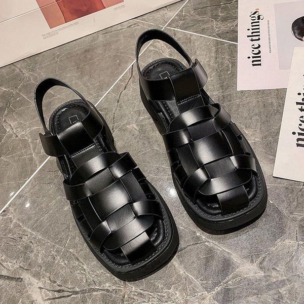 sandals 2021 summer baotou ladies flat round toe holiday beach shoes comfortable platform, Black
sandals 2021 summer baotou ladies flat round toe holiday beach shoes comfortable platform, Black