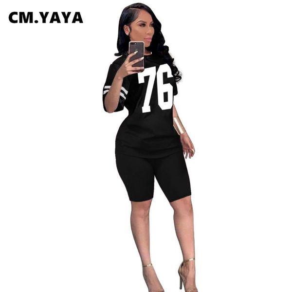 cm.yaya summer tracksuit women set number print short sleeve elastic shorts 2 piece sets active sweatsuit workout outfits women's trac, Gray
cm.yaya summer tracksuit women set number print short sleeve elastic shorts 2 piece sets active sweatsuit workout outfits women's trac, Gray