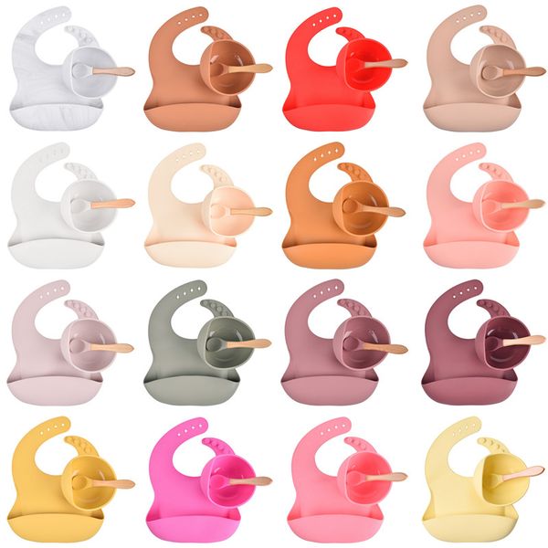 utensil baby silicone bowl spoon bib set 3 pcs feeding scoop waterproof adjustable saliva tableware cycle food grade ins dish plate
utensil baby silicone bowl spoon bib set 3 pcs feeding scoop waterproof adjustable saliva tableware cycle food grade ins dish plate