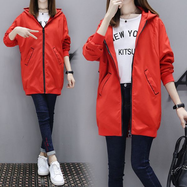 luxury ets 2021 autumn medium long loose windbreaker women's baseball et korean casual hooded thin style, Black;brown
luxury ets 2021 autumn medium long loose windbreaker women's baseball et korean casual hooded thin style, Black;brown