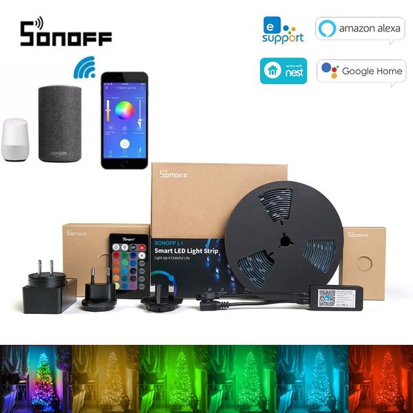 smart home control sonoff l1 led light strip dimmable waterproof wifi flexible rgb lights work with alexa google home, dance music
smart home control sonoff l1 led light strip dimmable waterproof wifi flexible rgb lights work with alexa google home, dance music