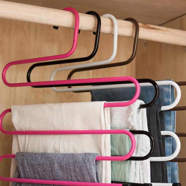 clothing & wardrobe storage s-shaped magic wrought iron pants rack multifunctional multi-layer non-slip clip clothes towel finishing
clothing & wardrobe storage s-shaped magic wrought iron pants rack multifunctional multi-layer non-slip clip clothes towel finishing