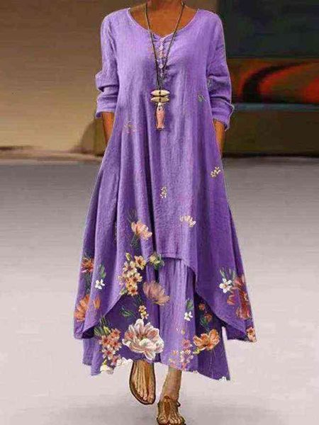 casual dresses 2022 fashion printed sleeve with irregular hem long skirt women's floral dresses, Black;gray
casual dresses 2022 fashion printed sleeve with irregular hem long skirt women's floral dresses, Black;gray