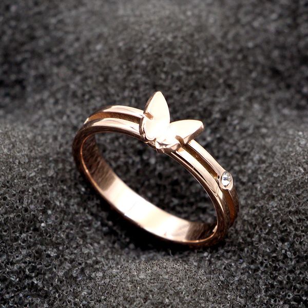 j4-107 korean fashion hollowed out butterfly single diamond tail trendsetter versatile titanium steel ring pair hand jewelry, Silver
j4-107 korean fashion hollowed out butterfly single diamond tail trendsetter versatile titanium steel ring pair hand jewelry, Silver