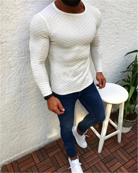 mens solid colors knitting sweaters fashion trend long sleeve round neck pullover sweater male spring skinny casual bottoming knitted, White;black
mens solid colors knitting sweaters fashion trend long sleeve round neck pullover sweater male spring skinny casual bottoming knitted, White;black