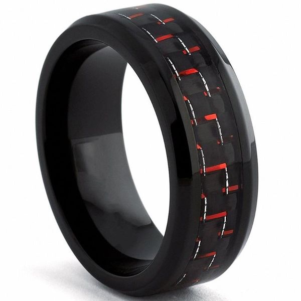 wedding rings engagement for men 8mm black tungsten ring and red carbon fiber inlay step bands mens jewelry, Slivery;golden
wedding rings engagement for men 8mm black tungsten ring and red carbon fiber inlay step bands mens jewelry, Slivery;golden