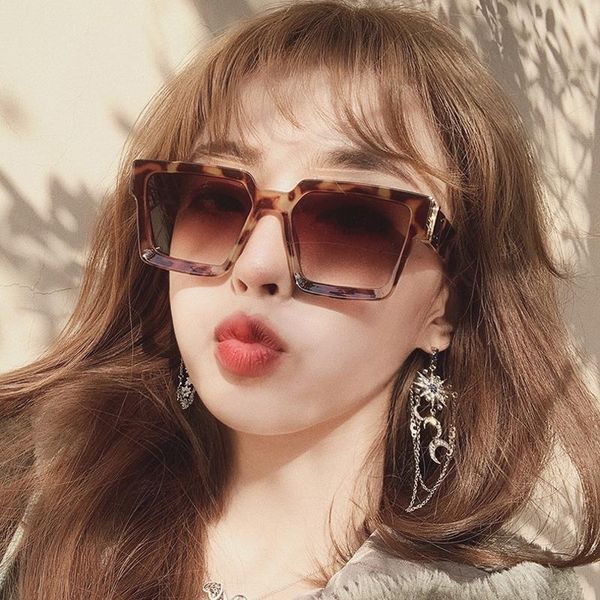 sunglasses big frame square women/men 2021 female sun glasses driving outside shades goggles, White;black
sunglasses big frame square women/men 2021 female sun glasses driving outside shades goggles, White;black