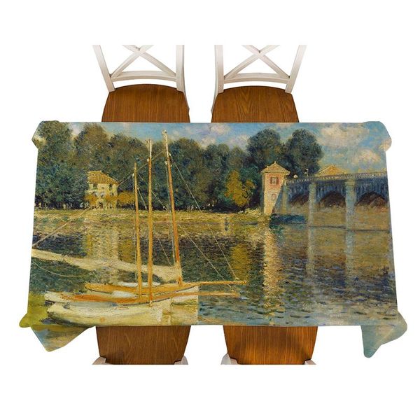 table cloth monet-argenteuil bridge painting decorative waterproof linen tablecloth thick rectangular dining cover tea
table cloth monet-argenteuil bridge painting decorative waterproof linen tablecloth thick rectangular dining cover tea