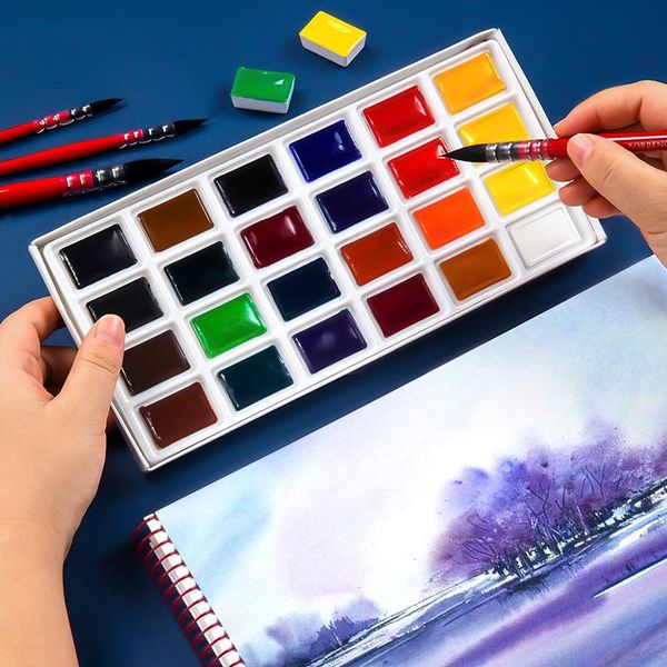 gift sets 2021solid watercolor paint 12/16/24/36 color package transparent artist art supplies
gift sets 2021solid watercolor paint 12/16/24/36 color package transparent artist art supplies