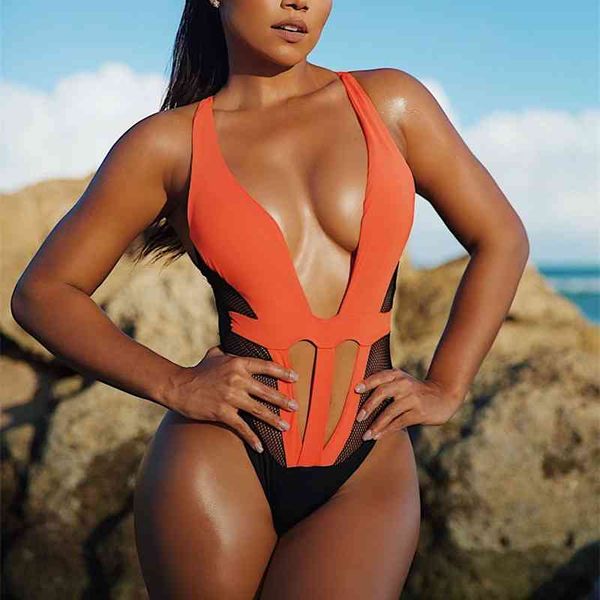 women's swimwear orange and black mesh cut out swimsuit open back lace up padded women monokini beach bathing suits, White;black
women's swimwear orange and black mesh cut out swimsuit open back lace up padded women monokini beach bathing suits, White;black