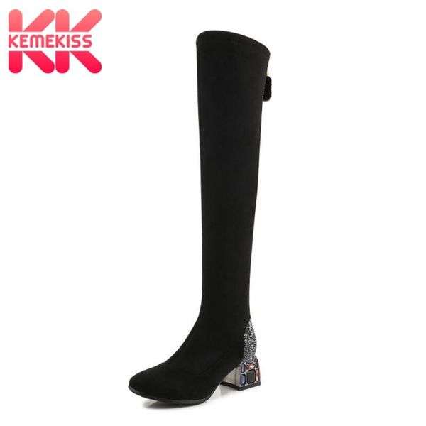 boots kemekiss size 33-43 woman over knee real leather shine thick heel high fashion winter shoes, Black
boots kemekiss size 33-43 woman over knee real leather shine thick heel high fashion winter shoes, Black