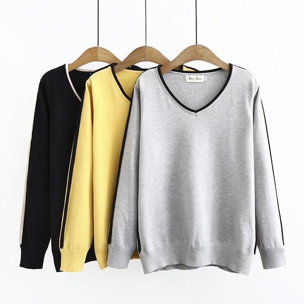 women's sweaters plus size xl-3xl women v-neck long sleeved crocheted pullovers casual clothing, White;black
women's sweaters plus size xl-3xl women v-neck long sleeved crocheted pullovers casual clothing, White;black