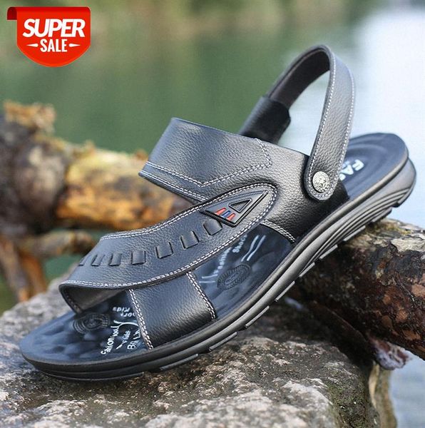 casual sandals, first layer cowhide comfortable men's shoes, breathable beach shoes #ux3r, Black
casual sandals, first layer cowhide comfortable men's shoes, breathable beach shoes #ux3r, Black