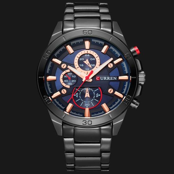 wristwatches curren men watch fashion analog sports casual quartz full steel band male clock relogio masculino, Slivery;brown
wristwatches curren men watch fashion analog sports casual quartz full steel band male clock relogio masculino, Slivery;brown
